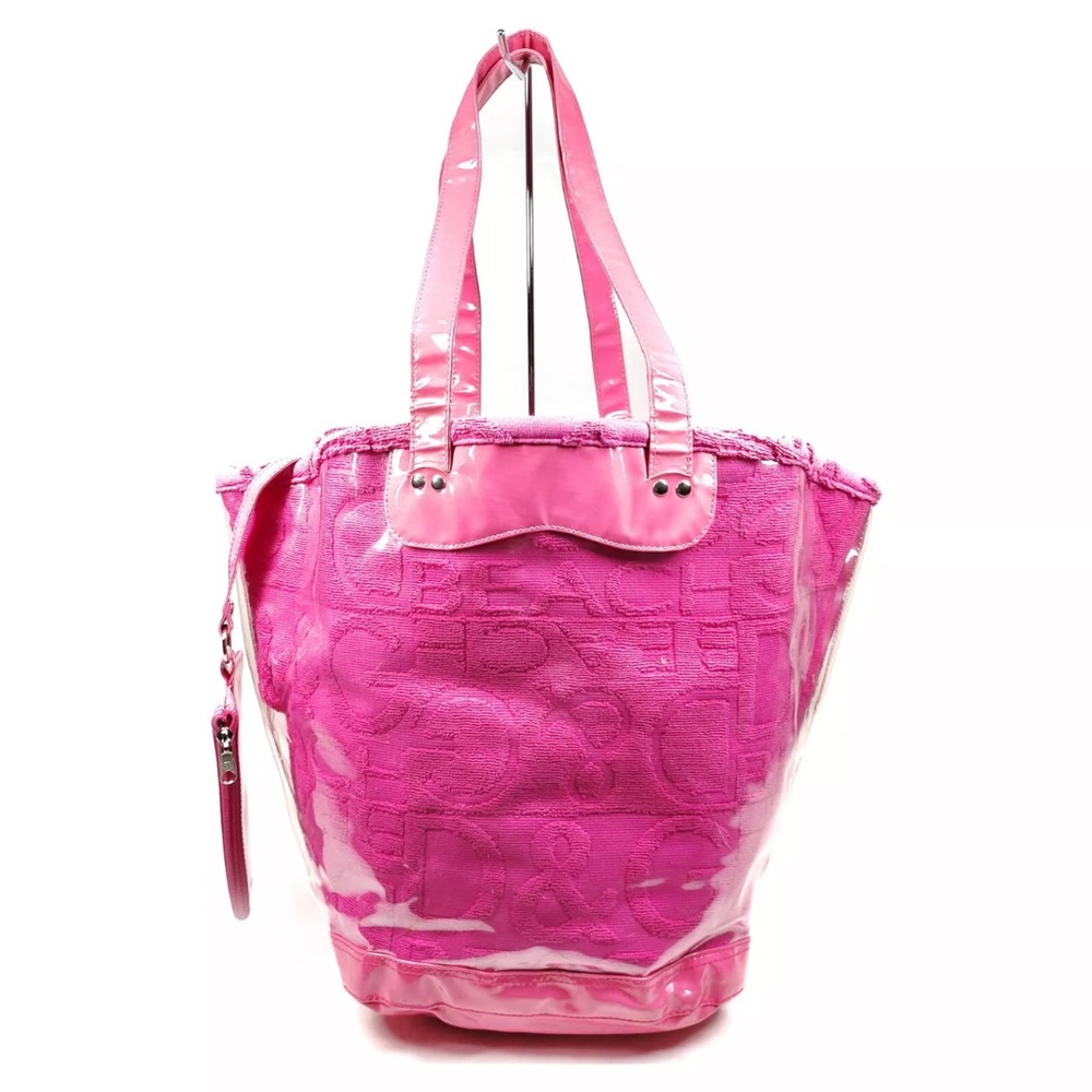 Dolce & Gabbana Hot Pink Logo Tote Bag